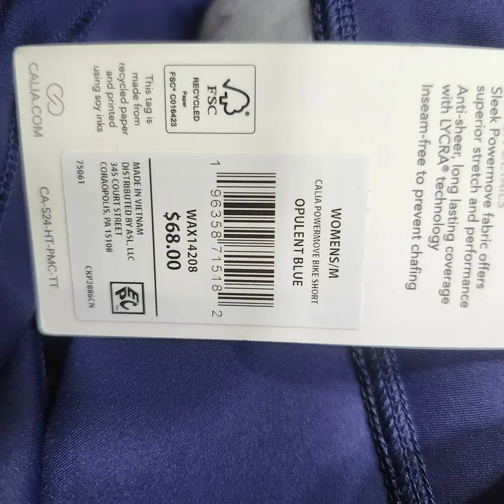❤️NWT❤️ CALIA by Carrie Underwood Deep Blue Bike Shorts